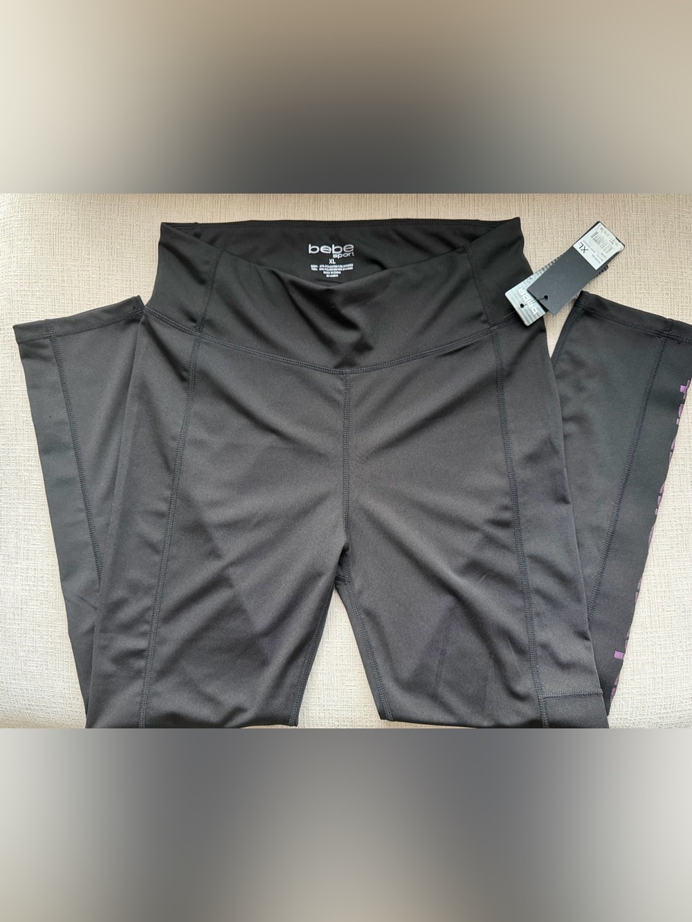 NWT bebe Sport Women's Black Leggings